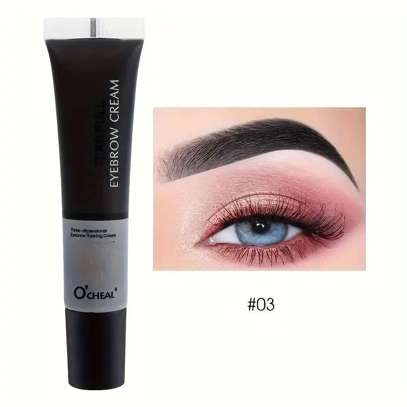 Long-Lasting Eyebrow Gel Makeup — Semi-Permanent Waterproof Sweat-Proof Tint Cream for Natural Color & Shape