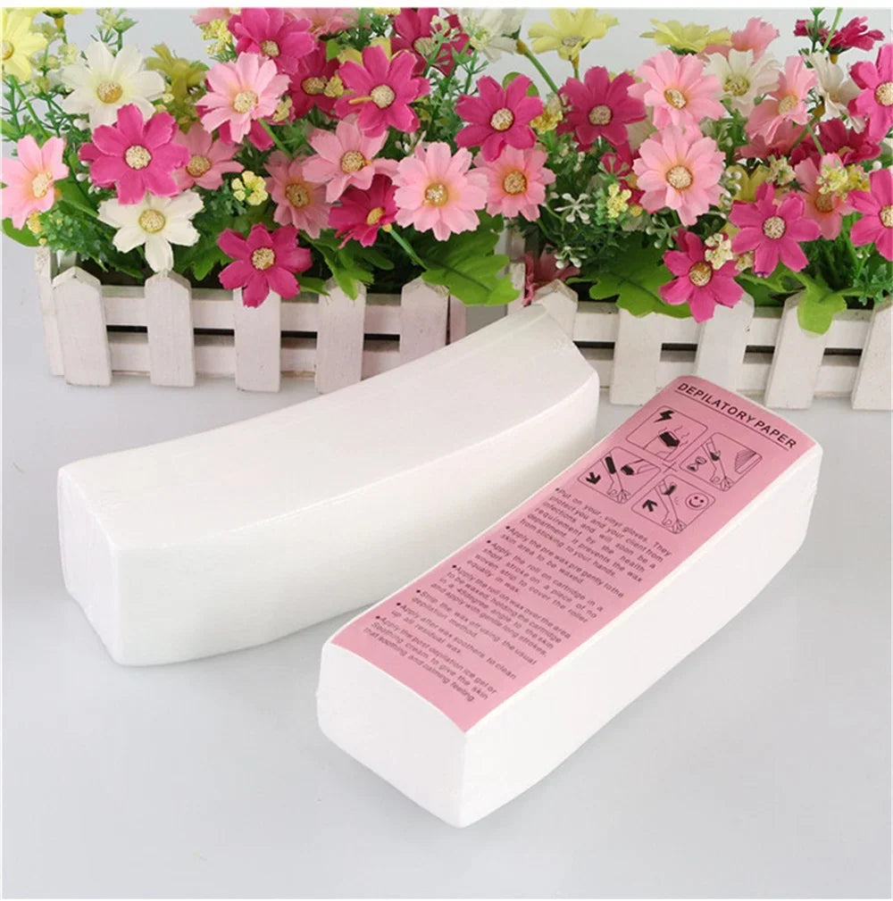 20/50/100PCS Professional Hair Removal Waxing Strips – Nonwoven Fabric Depilatory Papers for Leg Hair Removal