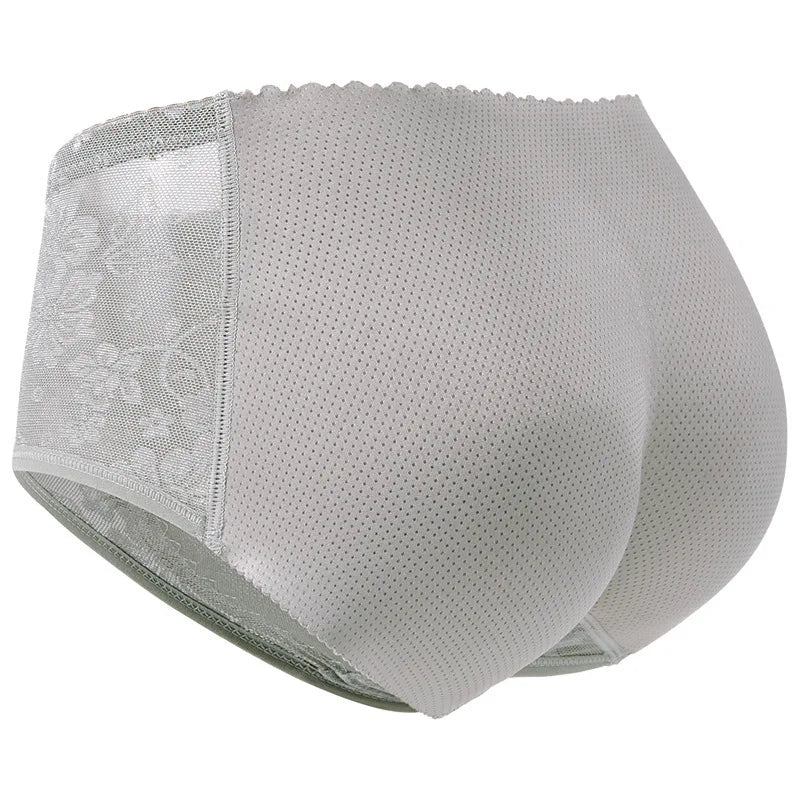 Women’s Butt Padded Enhancer Panties — Lace Breathable Seamless Shapewear, Butt Lifter Slim Briefs