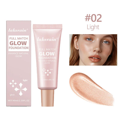 Glow Foundation Illuminator – Lightweight Glotion for Natural Radiance, Moisturizing Multi-Purpose Glow Enhancer & Highlighter