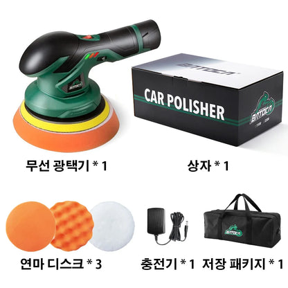 BATOCA 12V Cordless Dual Action Car Polisher — Wireless Electric Polishing Machine with Adjustable Power Tools