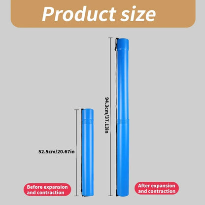 Telescoping Art Transport Tube — Storage & Travel Holder for Documents, Drawings, and Artwork