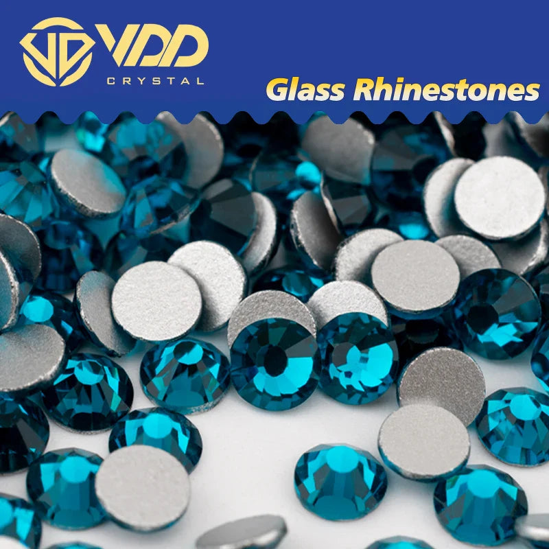 VDD SS4–SS30 Glass Crystal Rhinestones – High Quality Flatback Glitter Strass Stones for Nail Art, DIY Crafts & Decoration