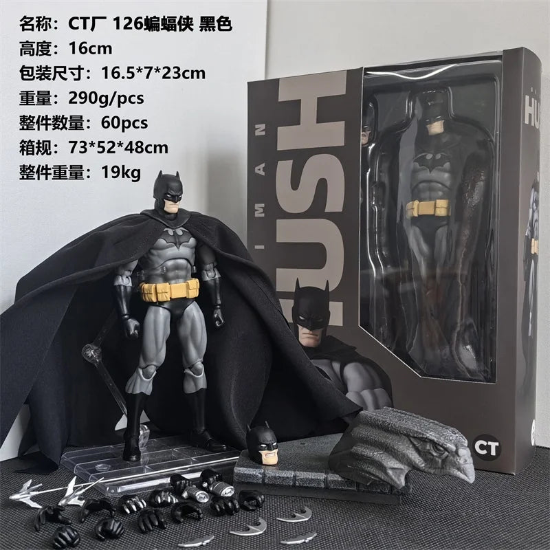 CT Toys Batman Mafex 126 Action Figure — DC Justice League Hush Dark Knight Collectible Toy Gift