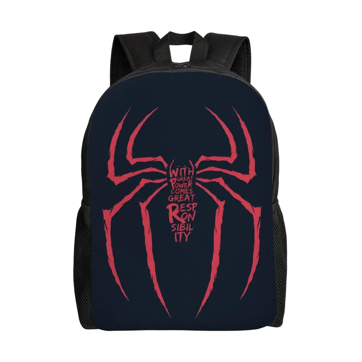 Custom Spider-Man Web Backpack – Water-Resistant School & College Bag for Men and Women