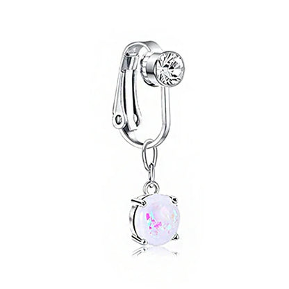 Faux Snake Belly Ring – Fake Clip-On Umbilical Navel Piercing, Belly Button & Cartilage Body Jewelry