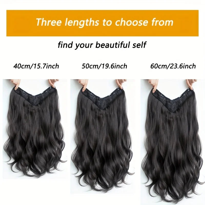 Invisible Long Wave Synthetic Hair Extensions – Fuller, Natural-Looking Strands for a Confident Hairstyle Design
