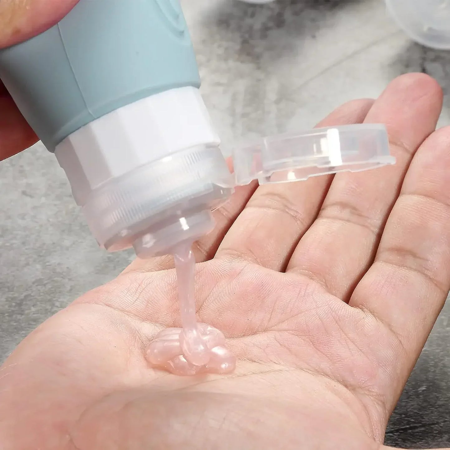 90ml Silicone Travel Bottles Set – Leak-Proof, Refillable Dispenser for Shampoo & Conditioner