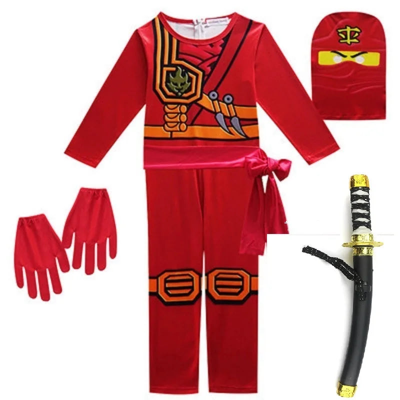 NINJA Cosplay Advanced Role Playing Costume Jumpsuit Set – Halloween & Christmas Party Ninja Superhero Outfit