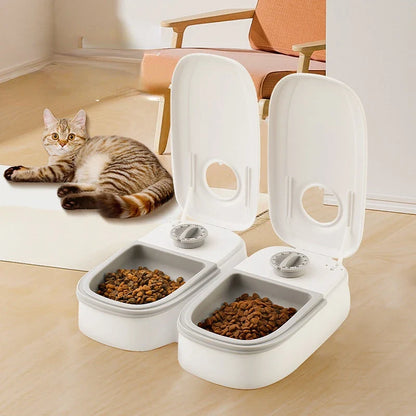 Pet Automatic Timing Feeder – 350ML Large Capacity Dry & Wet Food Dispenser