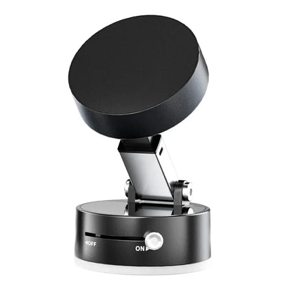 Ultra Magnetic Foldable Car Phone Mount – 360° Rotation Dashboard Holder with Vacuum Suction Cup & GPS Stand