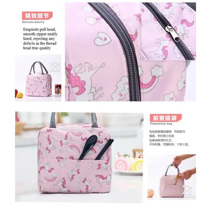 Portable Thermal Lunch Bag – Insulated Large Capacity Lunch Box Storage Bag for Children’s School and Picnic