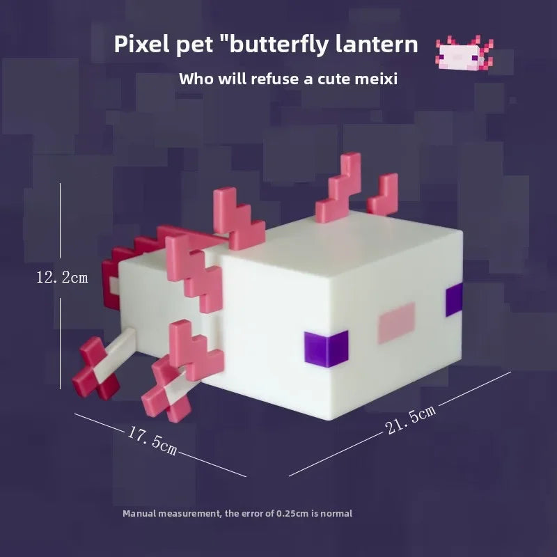 MC Game LED Creeper Night Lamp – Creative Block Button Light for Bedroom, Desk, and Bedside Decoration