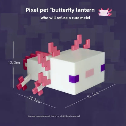 MC Game LED Creeper Night Lamp – Creative Block Button Light for Bedroom, Desk, and Bedside Decoration