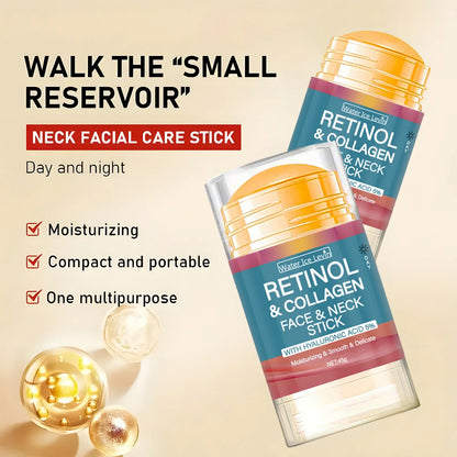 Retinol Lifting & Firming Face Cream Stick — Collagen Moisturizer, Wrinkle Smoothing, Whitening & Brightening Skincare
