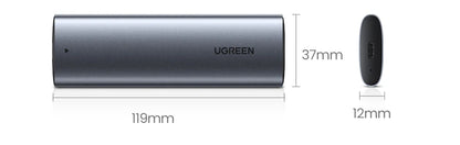 UGREEN M2 SSD Case – NVMe SATA Dual Protocol M.2 to USB Type C 3.1 Adapter, SSD Disk Box for PCIe NGFF & SATA SSD