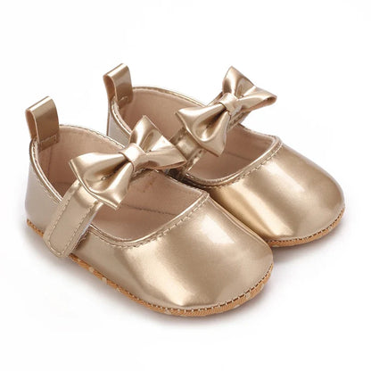 Infant Princess Pre-Walker Shoes - Bowknot Soft Sole Sandals for Baby Girls 0–1 Year