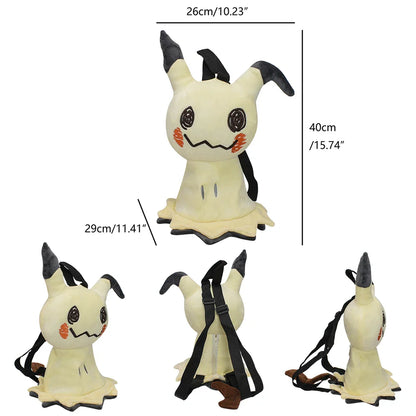 Pokemon Plush Backpack – Pikachu, Snorlax, Eevee, Mimikyu, Mew, Gengar, Charizard, Piplup & Slowking Toy Doll Gift for Kids