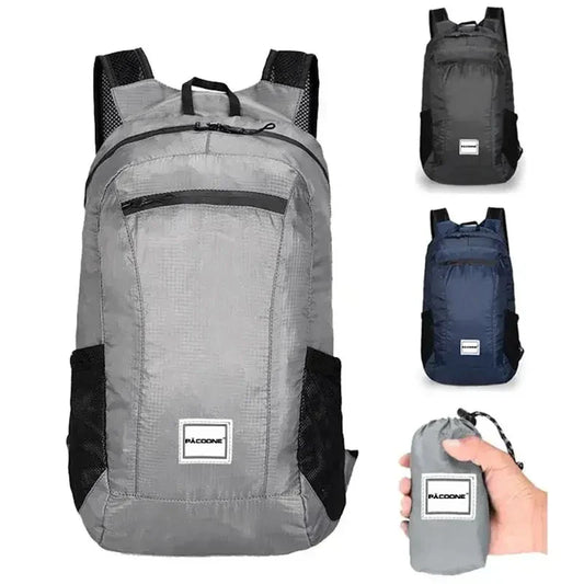 20L Lightweight Outdoor Hiking Backpack - Portable, Foldable, Waterproof Ultralight Pack for Travel