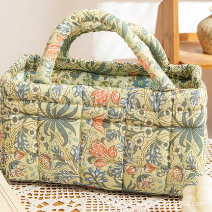 Thickened Cotton Fabric Storage Basket – Small Size Home Organizer for Cosmetics, Toys & Snacks, Household Cloth Storage Bin