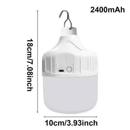 Portable USB Rechargeable LED Pendant Light – High Brightness Waterproof Outdoor Camping, Fishing & Emergency Lamp