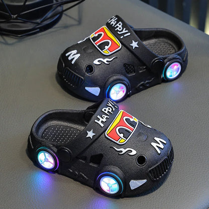Kids Glowing Summer Slippers - Two-Way Wear Anti-Slip Sandals for Boys and Girls