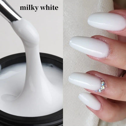 MSHARE 50ml Builder Nail Gel - HEMA & TPO Free Self-Leveling UV LED Gel for Nail Extensions and Sculpting