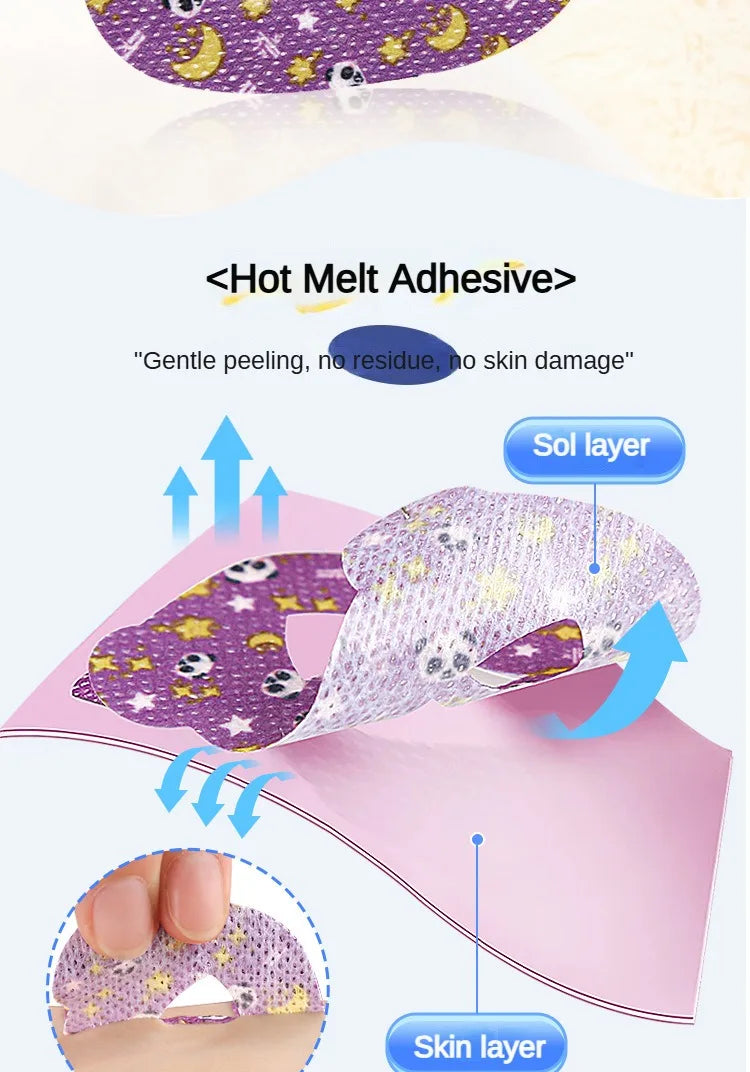 30pcs Anti-Snoring Stickers — Night Sleep Lip & Nose Breathing Patch, Mouth Correction Orthosis Tape for Children & Adults