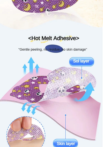 30pcs Anti-Snoring Stickers — Night Sleep Lip & Nose Breathing Patch, Mouth Correction Orthosis Tape for Children & Adults