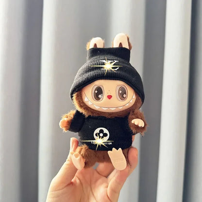 Anime Labubu Doll Clothes — Fashion Overalls for Labubu Idol V1/V2, 15/17cm Plush Doll Clothing Accessories, In Stock