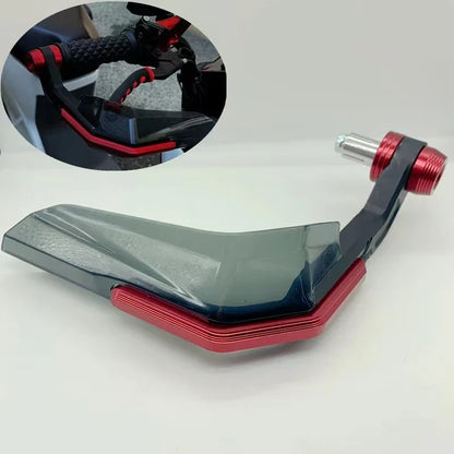 Universal 7/8" Windproof Handlebar Protectors – Aluminum Brake Lever Guards for Motorcycle, Scooter, Mountain and E-Bike
