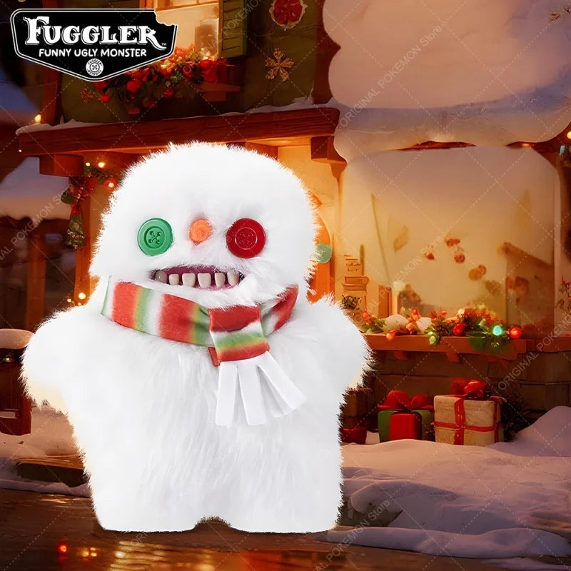 Original Fuggler Ugly Teeth Monsters Plush Toys – Butt Ugly Pets Snowman & Reindeer Dolls for Christmas & Kids Gifts
