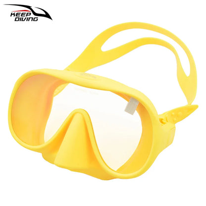 Professional Diving Mask for Scuba & Free Diving – Anti-Fog Snorkeling Goggles for Underwater Fishing Adults