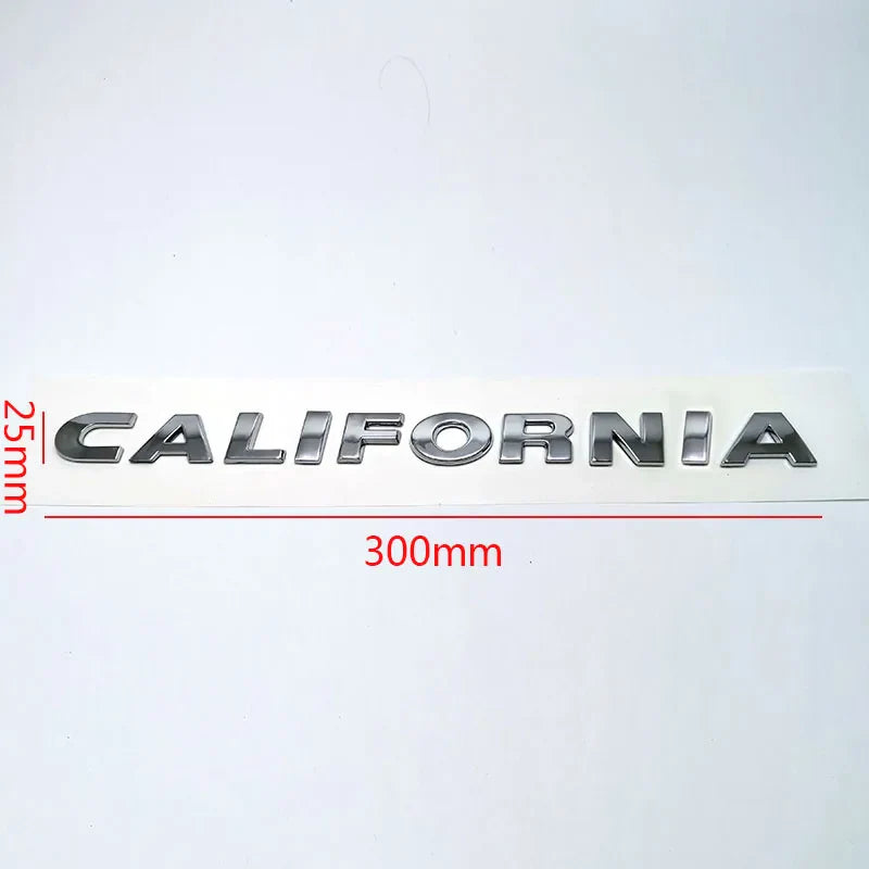 2020 California XXL Rear Lettering & 2019 California Ocean Trunk Emblem — Car Badge Replacement