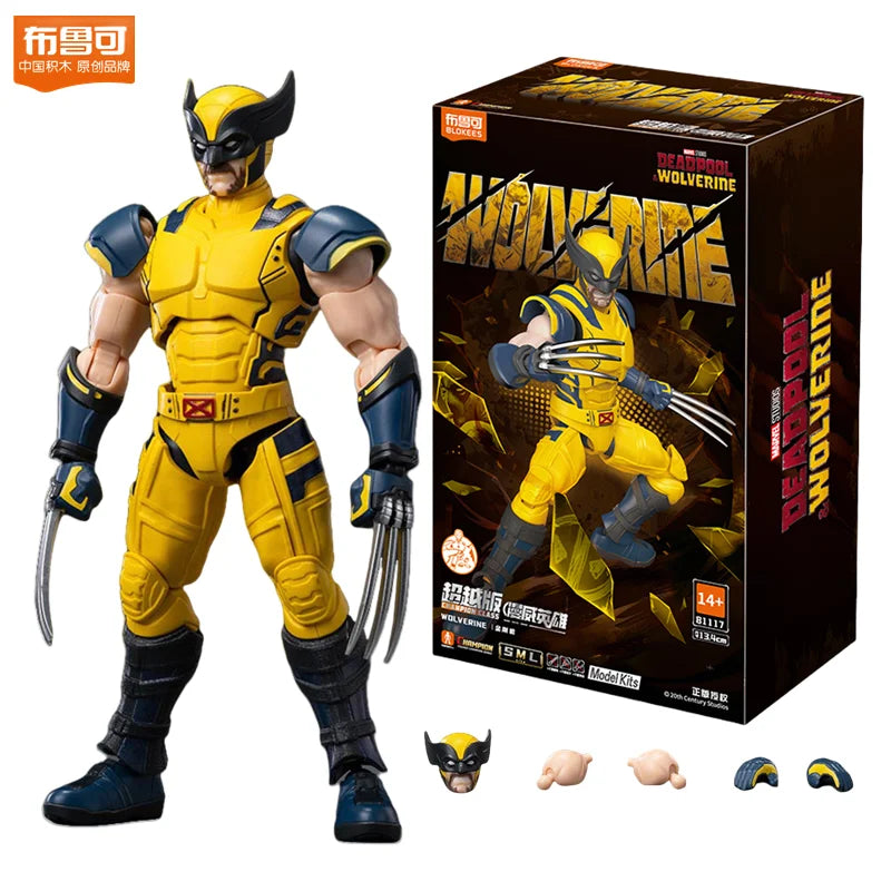 Blokees Deadpool 3 Wolverine Action Figures – Movie Version Deadpool & Friends Collectible Figures, Adult Gift