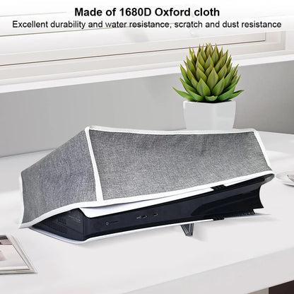 PS5 Pro 2024 Dust Cover — Waterproof Oxford Cloth Protective Case for Digital & Disc Edition Console