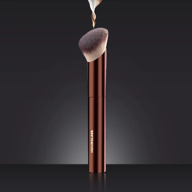 HG Pro Retractable Foundation Makeup Brush – Powder, Contour, Blusher & Highlight with Metal Handle
