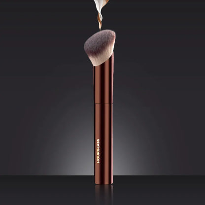 HG Pro Retractable Foundation Makeup Brush – Powder, Contour, Blusher & Highlight with Metal Handle
