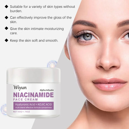 Niacinamide Face Cream – Anti-Dark Spot & Melanin Control, Pigmentation Reduction, Hydrating Whitening Moisturizer for Smooth & Radiant Skin