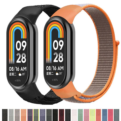 Nylon Loop Strap for Xiaomi Mi Band 3-9 – Replacement Sport Smartwatch Wristband