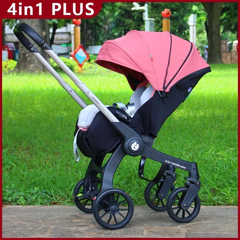 2025 New 4-in-1 Baby Stroller — Luxury Foldable Multifunctional Carriage & Portable Pram