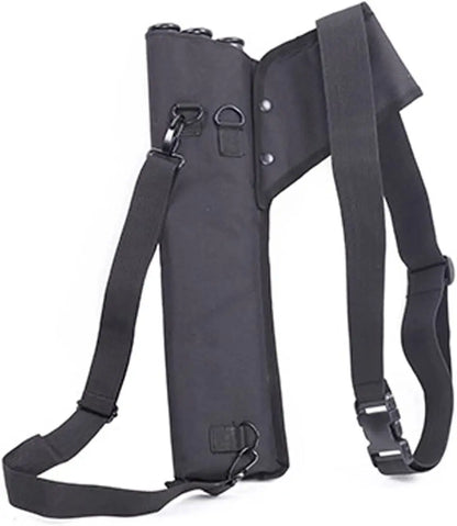 Archery 3-Tube Hip Quiver with Adjustable Belt – Arrow Carry Bag for Hunting & Target Shooting