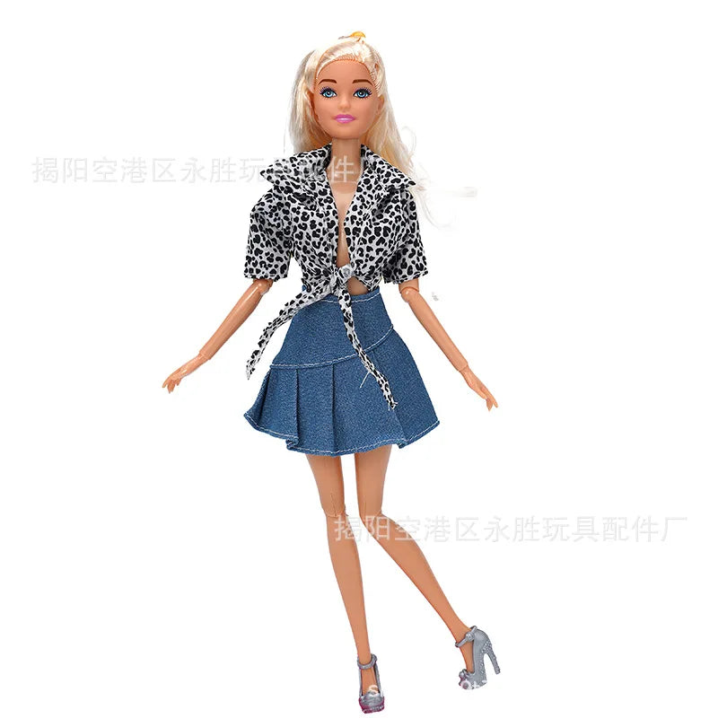 New Doll Clothes for 30cm Barbie – BJD Doll Outfit Accessories for Girls DIY Toy