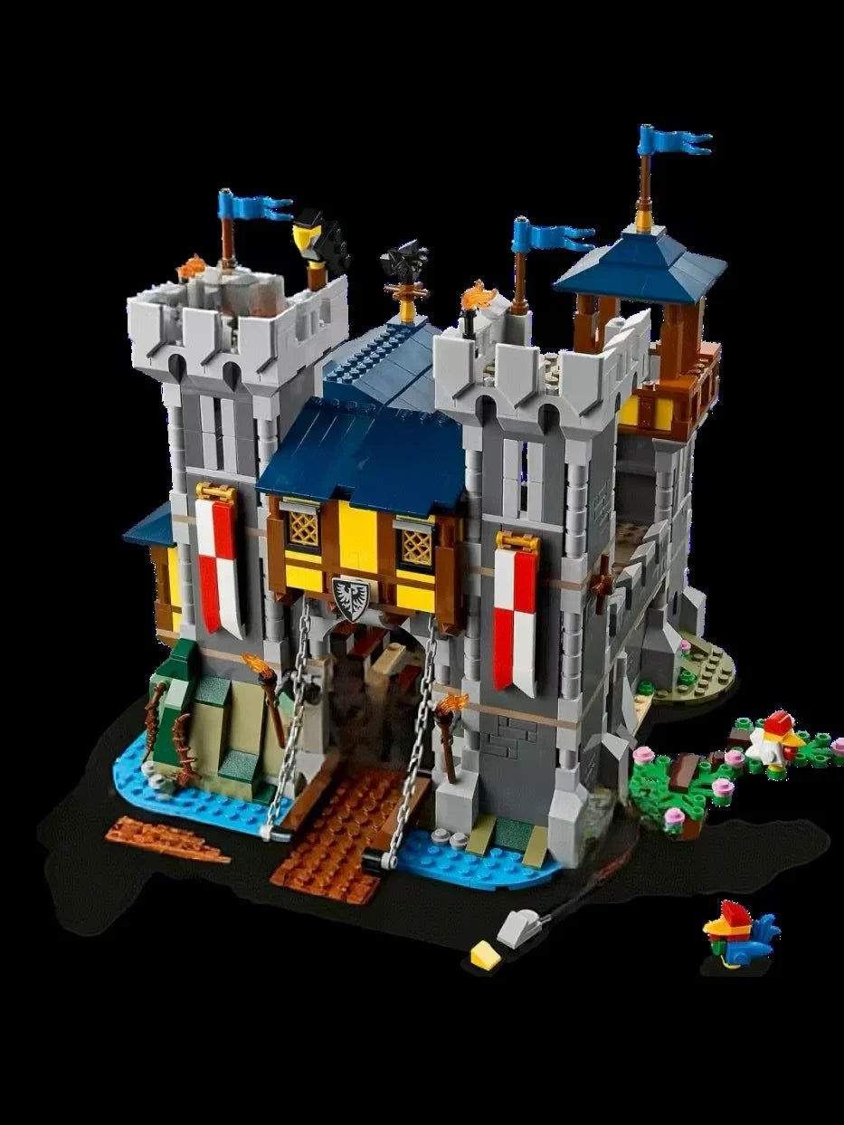 2024 Three-in-One Medieval Castle Building Set — Compatible with 31120, Party, Christmas & Birthday Gift for Adults and Kids
