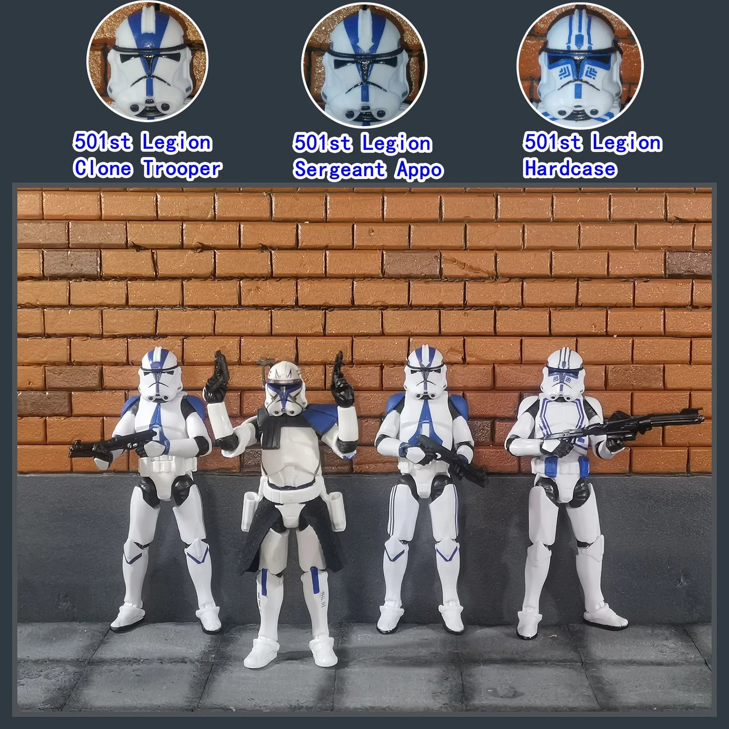 Star Wars 3.75" Clone Trooper Action Figure — 1/18 501st & 187th Legion REX ARF P1/P2 Toy Model