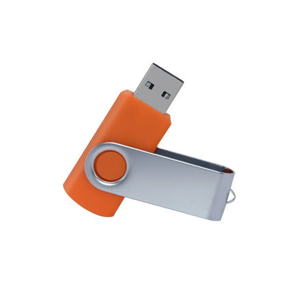 USB Flash Drive 2.0 Metal Swivel Pendrive – 16GB 32GB 64GB 128GB Portable Memory Stick