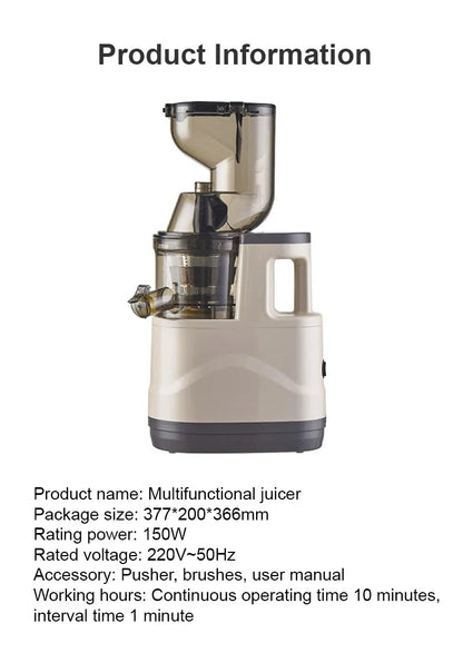 Portable Electric Fruit Juicer — Mini Household Juicer Cup for Fresh Orange & Fruit Juice Separation