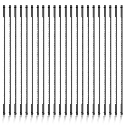 22Pcs Coping Saw Blades - 6-1/2 Inch 24TPI High Carbon Steel Replacement Blades for Wood, Plastic & Metal Cutting