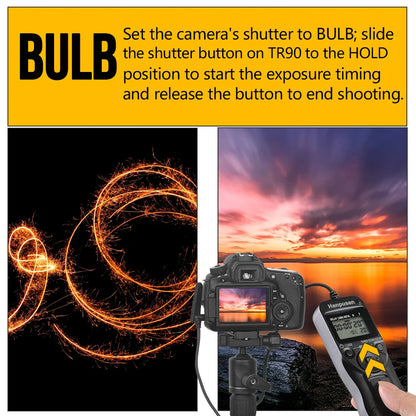 Camera Time Lapse Intervalometer — LCD Timer Remote Shutter Release for Canon, Nikon, Sony, Fujifilm, Olympus, Pentax