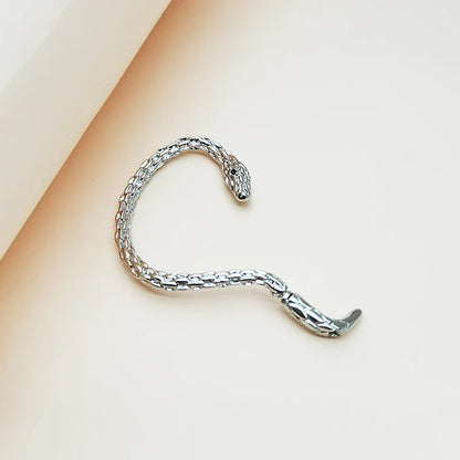 Stainless Steel Vintage Snake Wrap Ear Hook Earrings - Gothic Women's Accessories Clip-ons Trending 2024